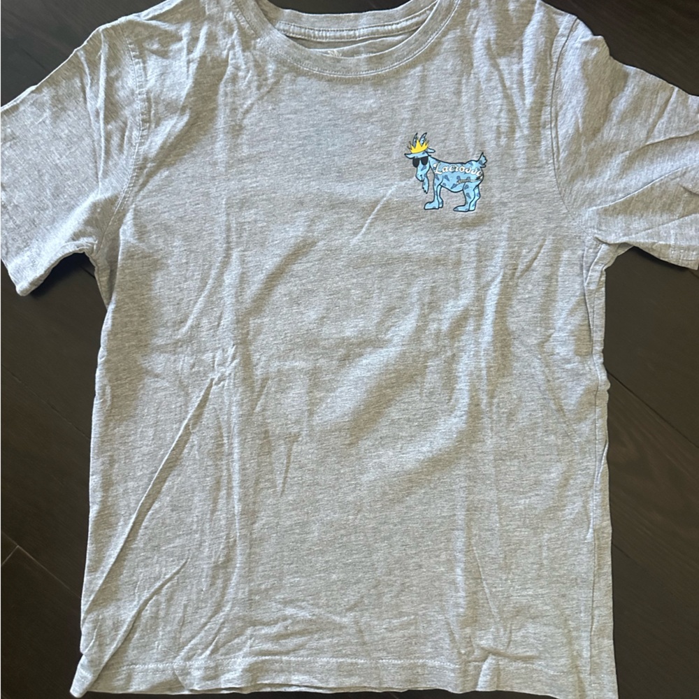GOAT USA Gray Boys Lacrosse T-Shirt  - Youth Large